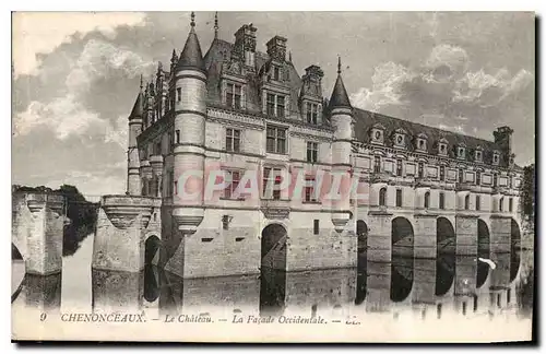 Cartes postales Chenonceaux le Chateau la Facade Occidentale