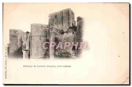 Cartes postales Chateau de Loches donjon Cote Sud Est