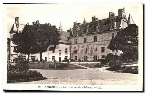 Cartes postales Amboise la terrasse du Chateau