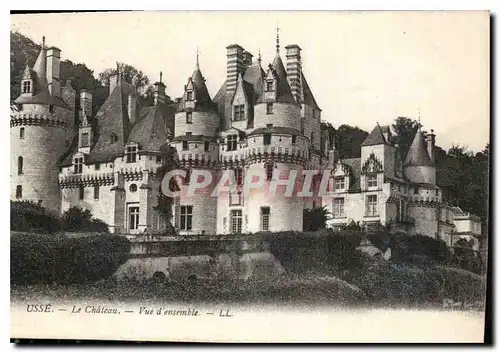 Cartes postales Usse le Chateau vue d'ensemble