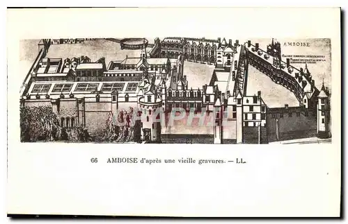 Ansichtskarte AK Amboise d'apres une vieille gravures