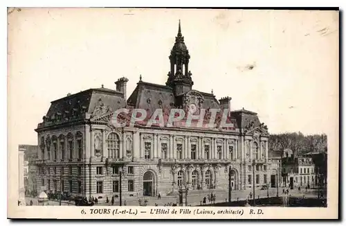 Cartes postales Tours I et L l'Hotel de Ville