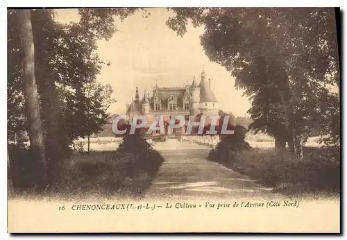 Ansichtskarte AK Chenonceaux I et L le Chateau vue prise de l'Avenue