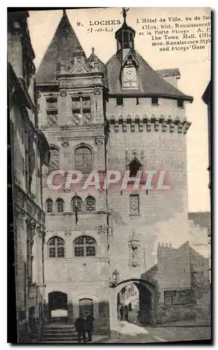 Ansichtskarte AK Loches I et L l'hotel de ville vu de facade