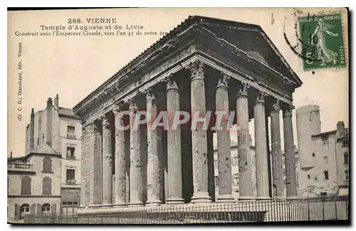 Cartes postales Vienne temple d'Auguste et de livie