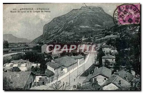 Cartes postales Grenoble l'Esplanade route de Lyon et le Casque de Neron Epicerie