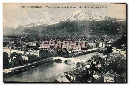 Ansichtskarte AK Grenoble vue generale et le Massif du Moucherotte