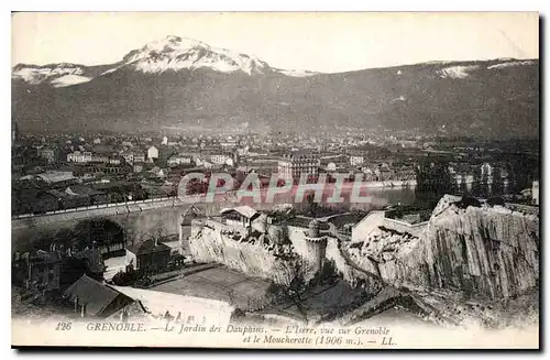 Cartes postales Grenoble le Jardin des Dauphins l'Isere vue sur Grenoble et le Moucherotte
