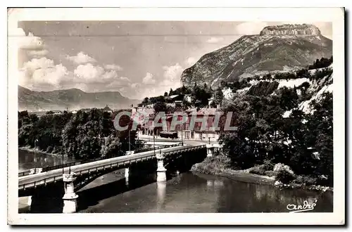 Ansichtskarte AK Les belles Alpes Francaises Grenoble Pont de la Porte de France et le Neron