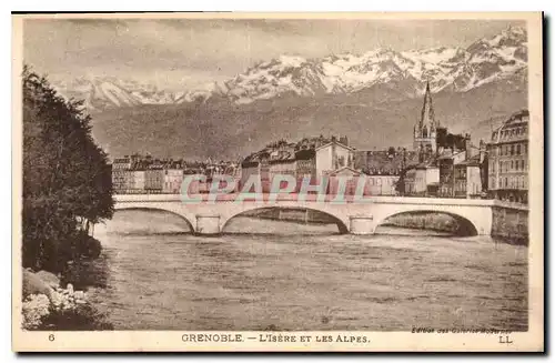 Cartes postales Grenoble l'Isere et les Alpes