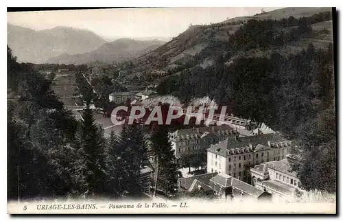 Cartes postales Uriage les Bains Panorama de la vallee