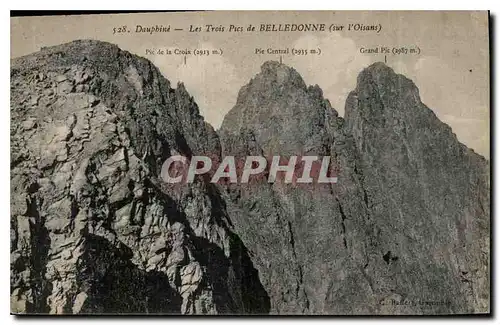 Ansichtskarte AK Dauphine les Trois Pics de Belledonne sur l'oisans