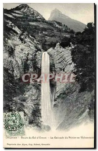 Ansichtskarte AK Dauphine Route du Col d'Ornon la Cascade du Perier en Valbonnais