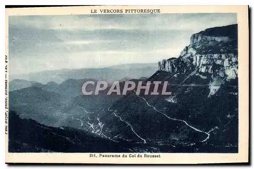 Ansichtskarte AK Le Vercors pittoresque Panorama du col du Rousset