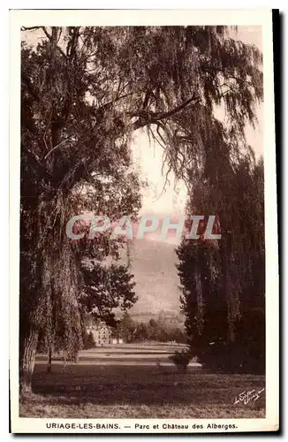 Ansichtskarte AK Uriage les Bains Parc et Chateau des Alberges