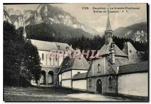 Cartes postales Dauphine la Grande Chartreuse Entree du Couvent