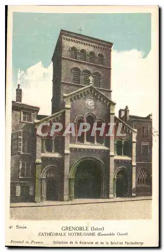 Cartes postales Grenoble Isere Cathedrale Notre dame Ensemble Ouest