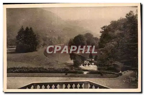 Cartes postales La Douce France Chateau de Vizille Isere le Parc vu de l'Escalier d'Honneur