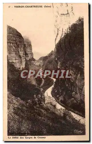 Cartes postales Le Defile des Gorges de Crossey