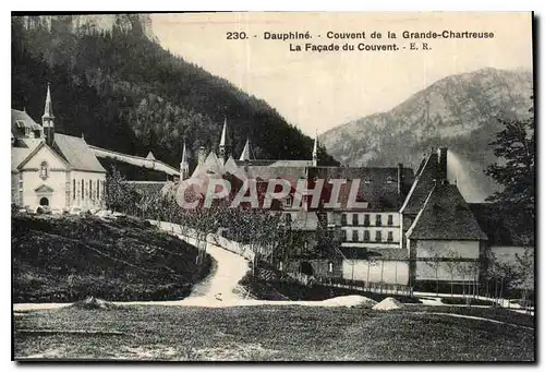 Cartes postales Dauphine Couvent de la Grande Chartreuse la Facade du Couvent