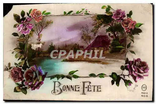 Cartes postales Bonne fete Fleurs