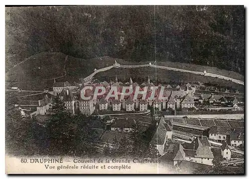 Cartes postales Dauphine Couvent de la Grande Chartreuse Vue generale reduite et complete