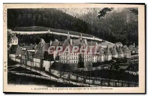 Cartes postales Dauphine Vue generale du Couvent de la Grande Chartreuse