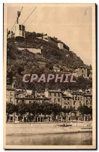 Ansichtskarte AK Grenoble Isere Le Fort Rabot et le Teleferique de la Bastille