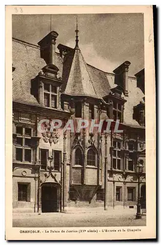 Ansichtskarte AK Grenoble Le Palais de Justice L'Entree de la Chapelle