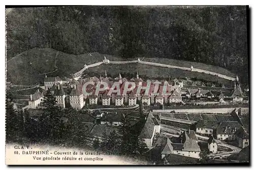 Cartes postales Dauphine Couvent de la Grande Chartreuse Vue generale reduite et complete