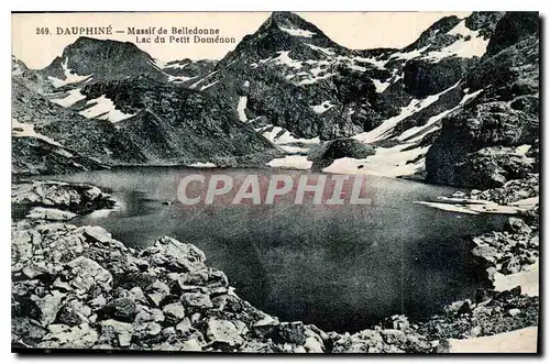 Cartes postales Dauphine Massif de Belledonne Lac du Petit Domenon