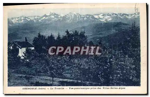 Cartes postales Grenoble Isere La Tronche Vue panoramique prise des Villas Belles Alpes