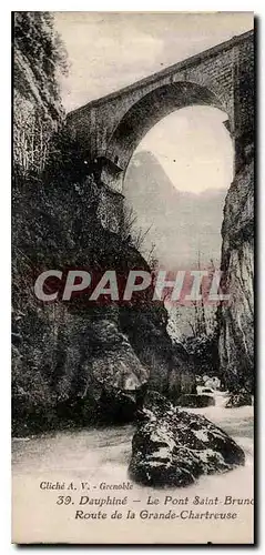 Cartes postales Dauphine Le Pont Saint Bruno Route de la Grande Chartreuse