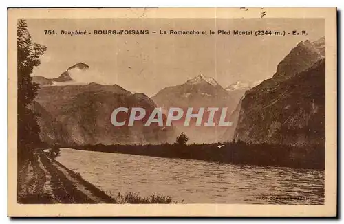 Cartes postales Dauphine Bourg d'Oisans La Romanche et le Pied Montet