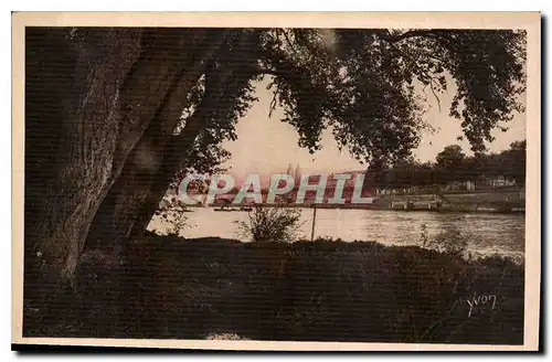 Ansichtskarte AK La Douce France Tours Bords de la Loire La Cathedrale et Pont de Pierre