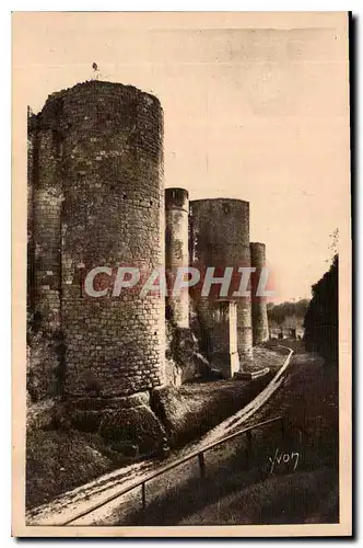 Ansichtskarte AK La Douce France Chateaux de la Loire Chateau de Loches Facade Occidentale