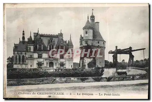 Ansichtskarte AK Chateau de Chenonceaux Le Donjon Le Pont Levis