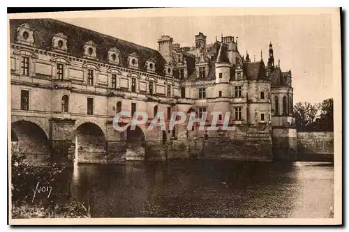 Cartes postales La Douce France Chateaux de la Loire Chateau de Chenonceaux Cote Sud Ouest