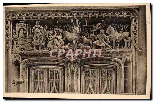 Ansichtskarte AK Amboise I et l Le Chateau Mon hist La Chapelle St Hubert Haut relief representant la Chasse de S