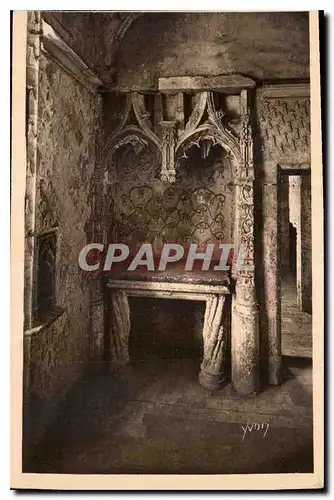 Cartes postales La Douce France Chateaux de la Loire Chateau de Loches Oratoire d'Anne de Bretagne