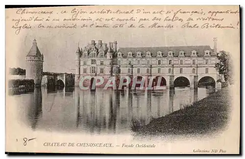 Ansichtskarte AK Chateau de Chenonceaux Facade Occidentale