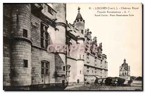 Ansichtskarte AK Loches I et L Chateau Royal Facade Renaissance