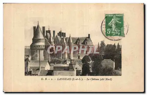 Ansichtskarte AK Langeais I et L Le Chateau cote Nord