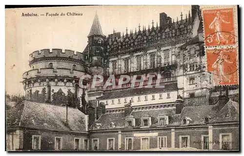 Ansichtskarte AK Amboise Facade du Chateau