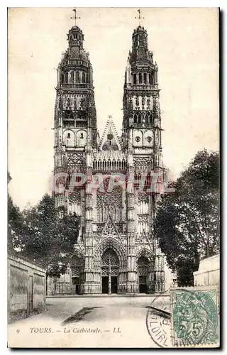 Cartes postales Tours la Cathedrale