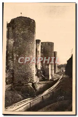 Cartes postales La Douce France Chateaux de la Loire Chateau de Loches Facade Occidentale