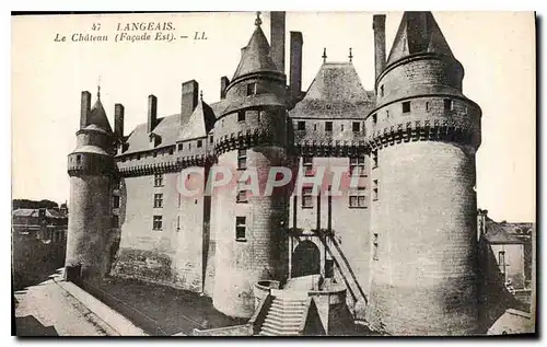 Cartes postales Langelais Le Chateau Facade Est