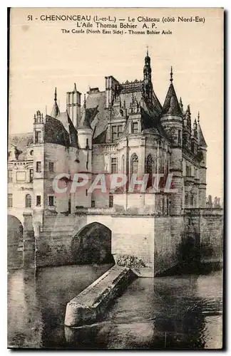 Ansichtskarte AK Chenonceau I et L Le Chateau cote Nord Eat L'Aile Thomas Bohier