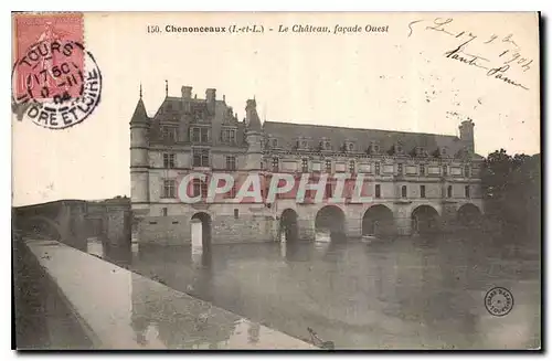 Ansichtskarte AK Chenonceaux I et L Le Chateau facade Ouest