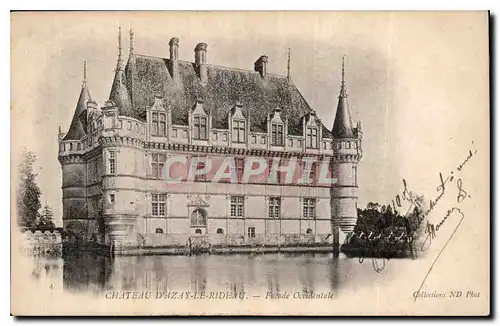 Ansichtskarte AK Chateau d'Azay le Rideau Facade Occidentale